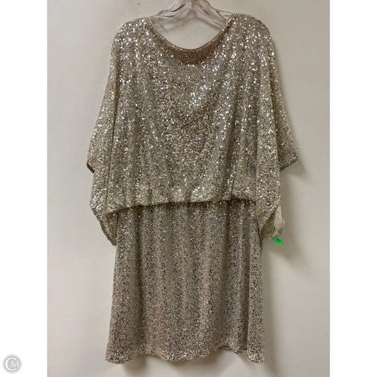 Dress Casual Short By Jessica Howard In Cream, Size: 1x