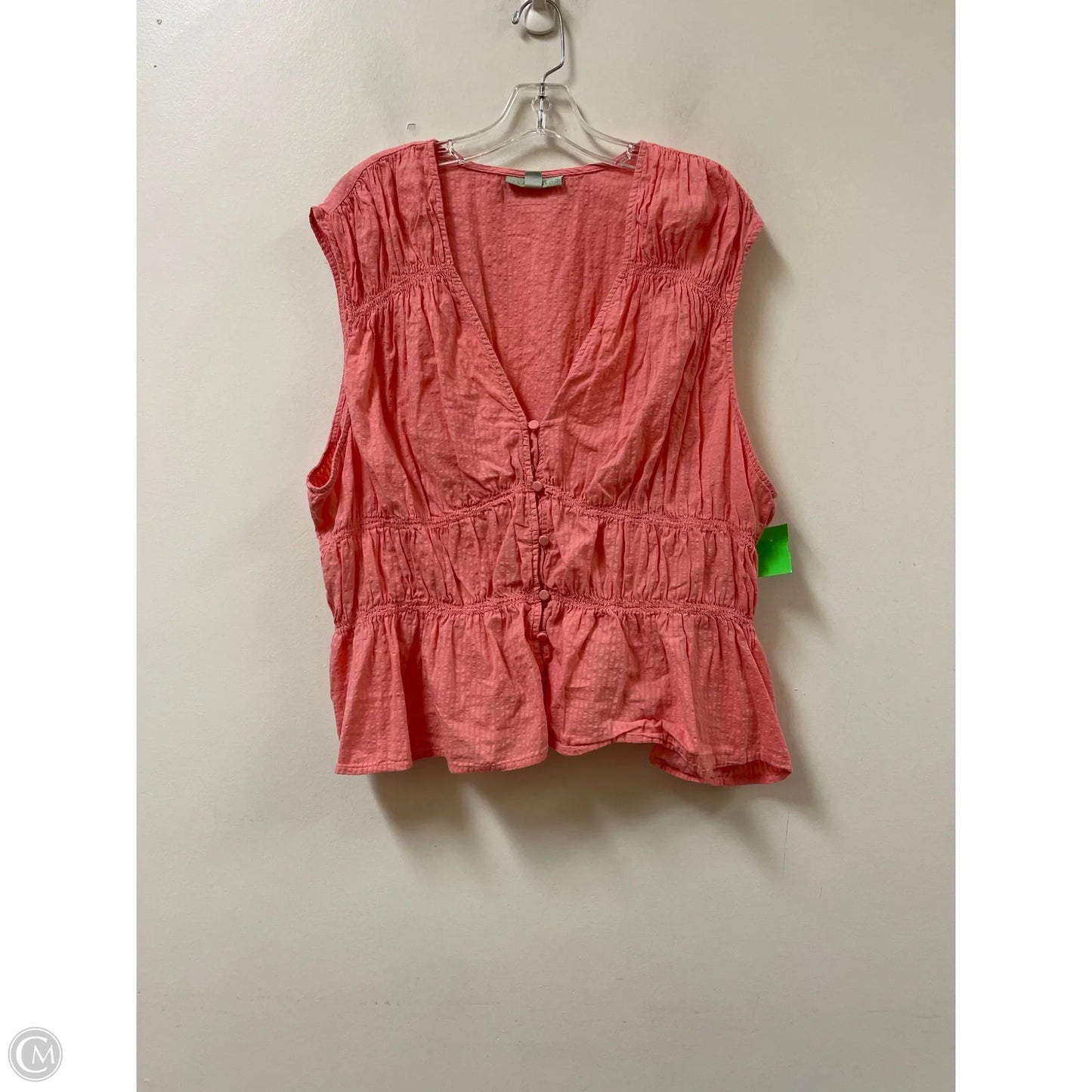 Top Sleeveless By Ryegrass In Pink, Size: 3x