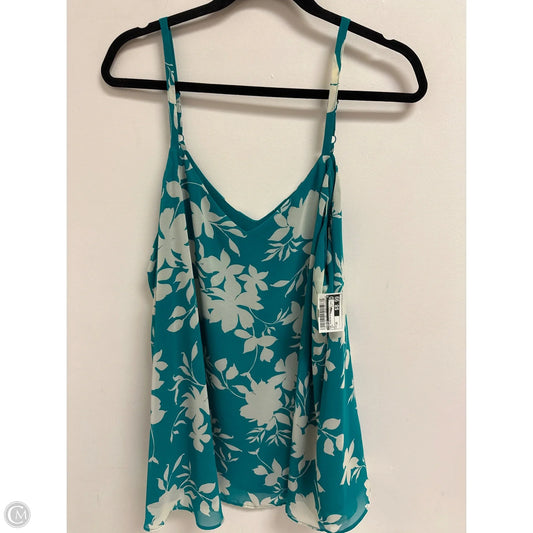 Top Sleeveless By Torrid In Teal, Size: 2x
