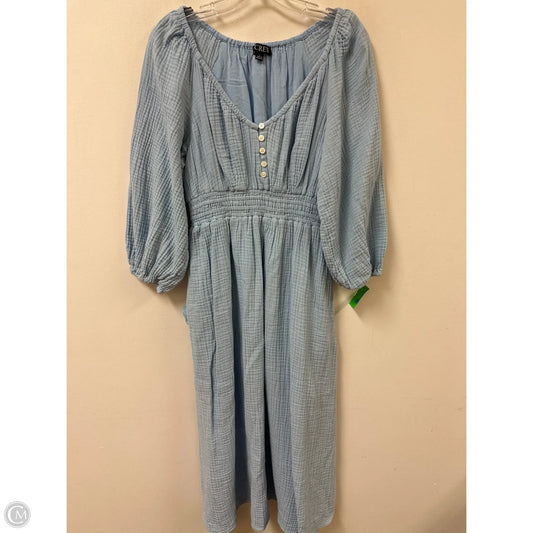 Dress Casual Maxi By J. Crew In Blue, Size: S