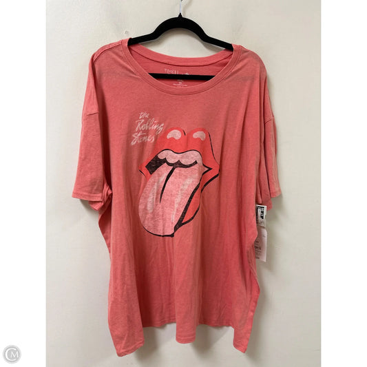 Top Short Sleeve By Time And Tru In Red, Size: 3x