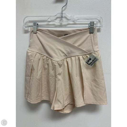 Athletic Shorts By Joy Lab In Cream, Size: S