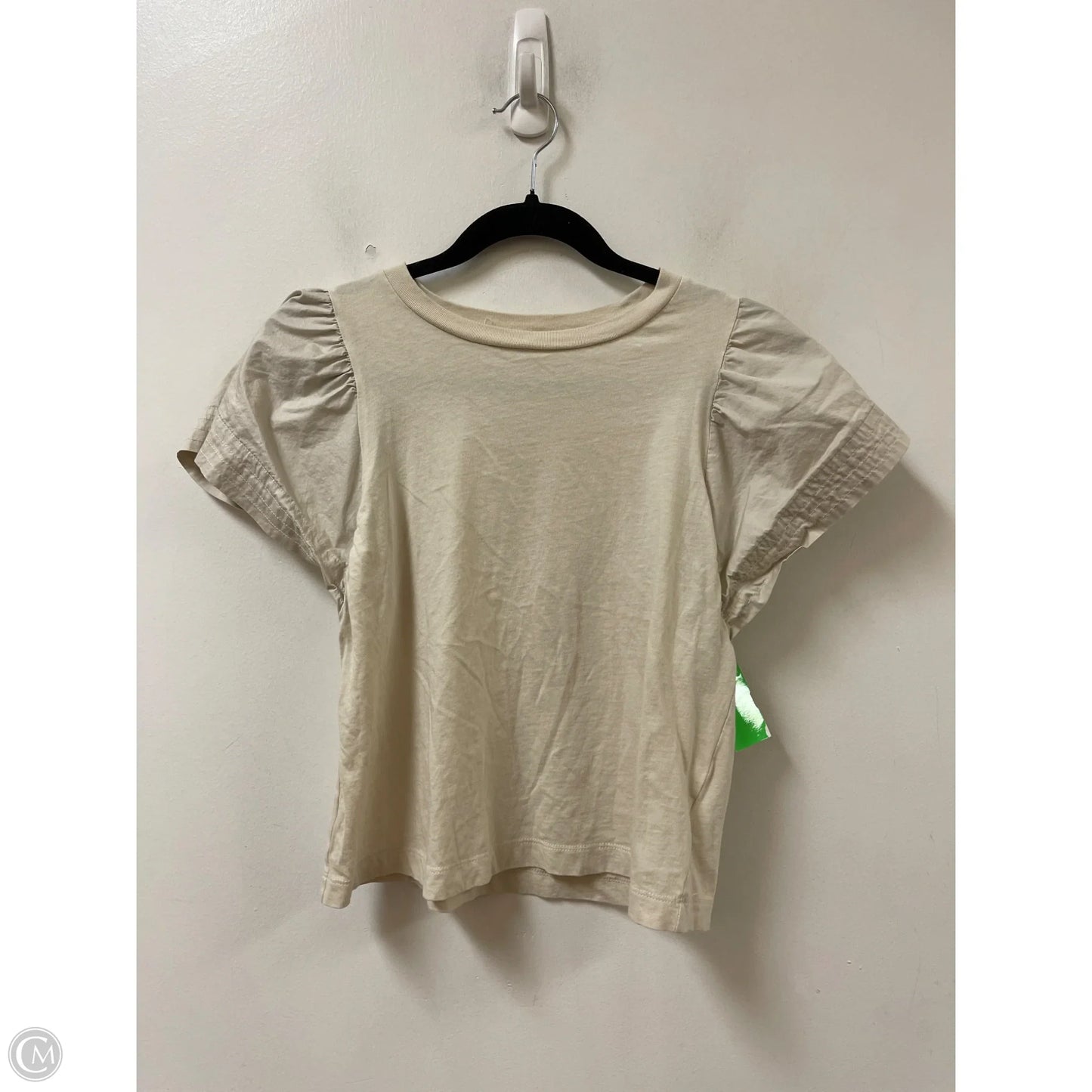 Top Short Sleeve By Old Navy In Tan, Size: Xs