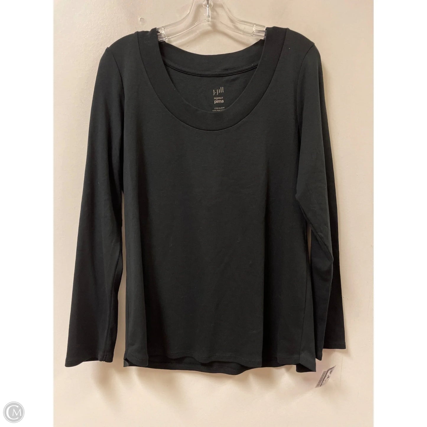 Top Long Sleeve By J. Jill In Black, Size: L