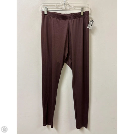Pants Leggings By Clothes Mentor In Brown, Size: 12