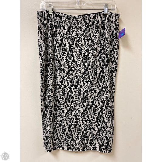 Skirt Maxi By Vince Camuto In Black & White, Size: 10
