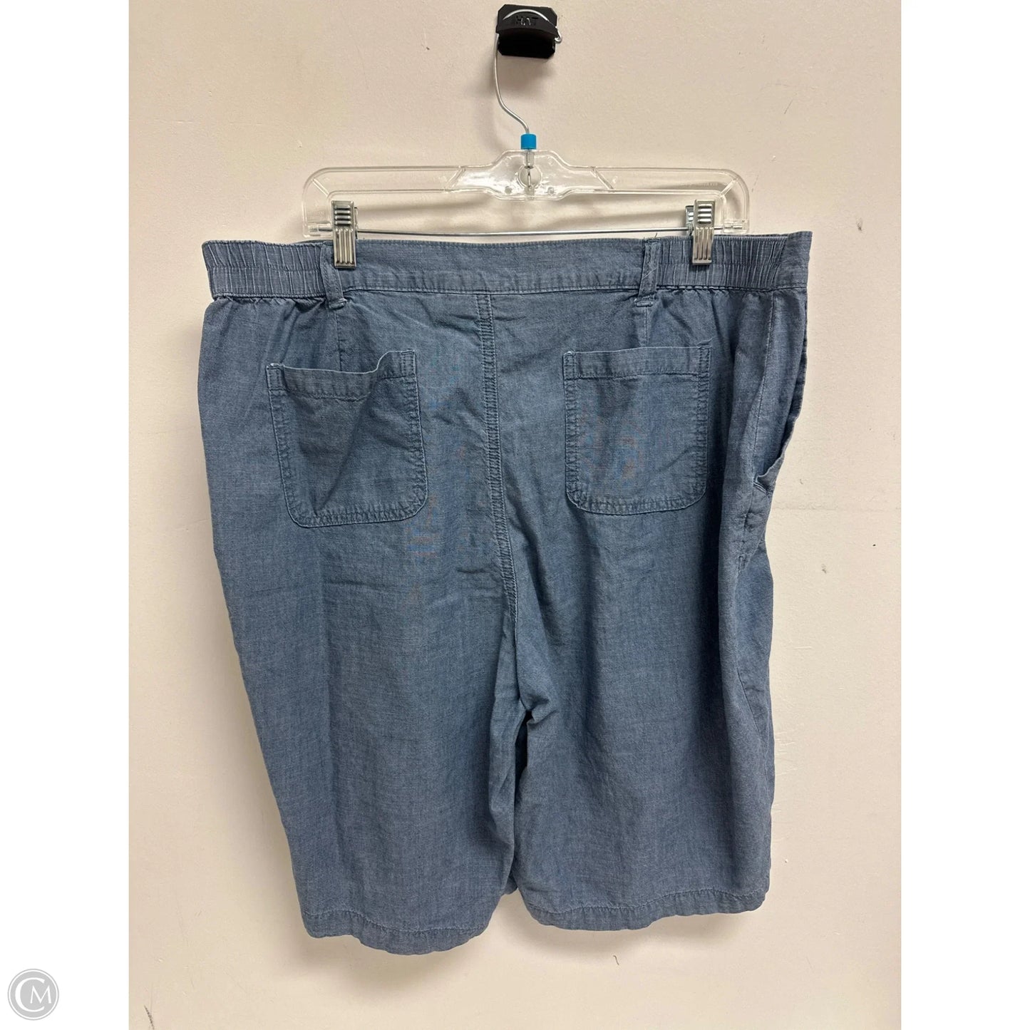 Shorts By Karen Scott In Blue, Size: 18