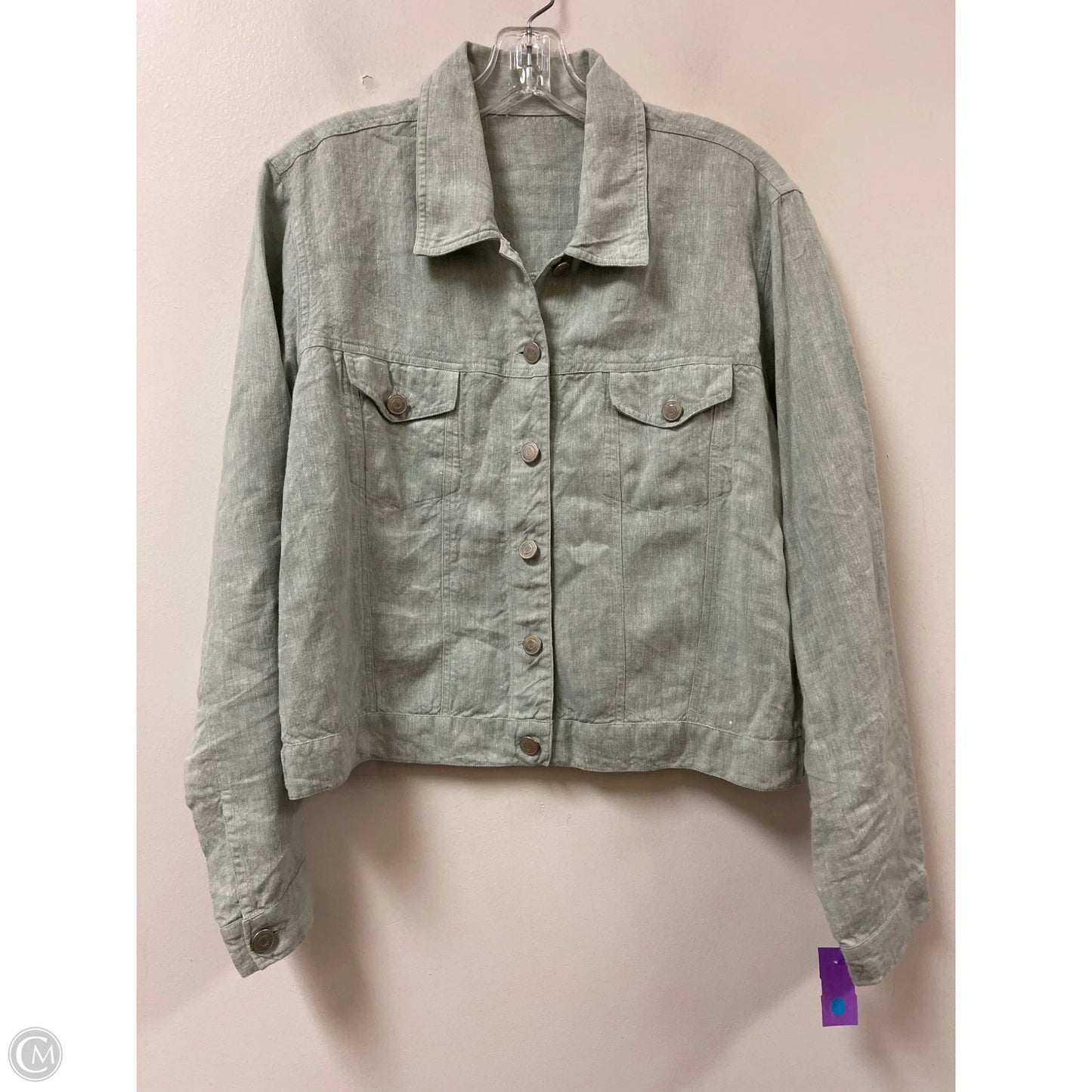 Blazer By Clothes Mentor In Green, Size: M