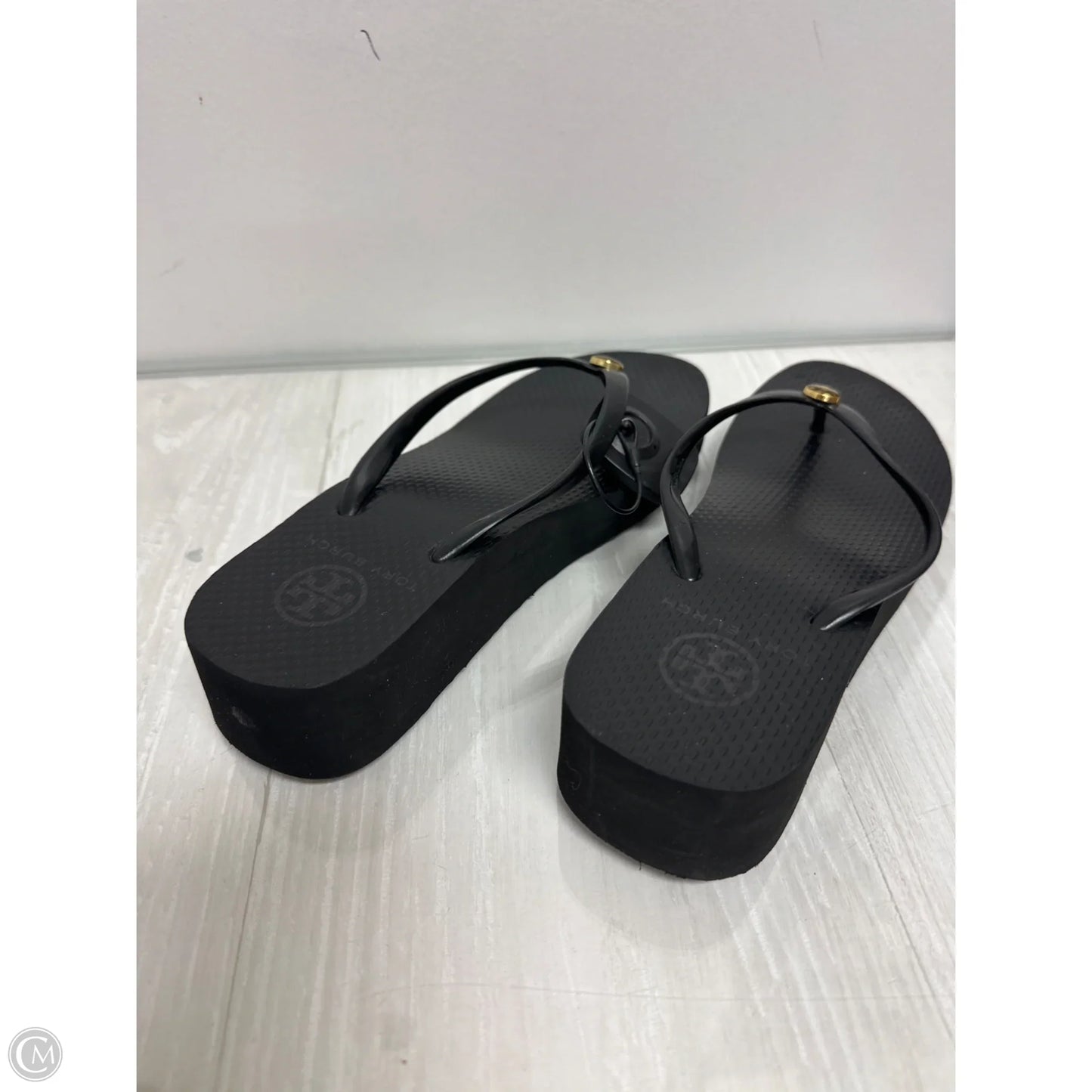 Sandals Designer By Tory Burch In Black, Size: 6.5
