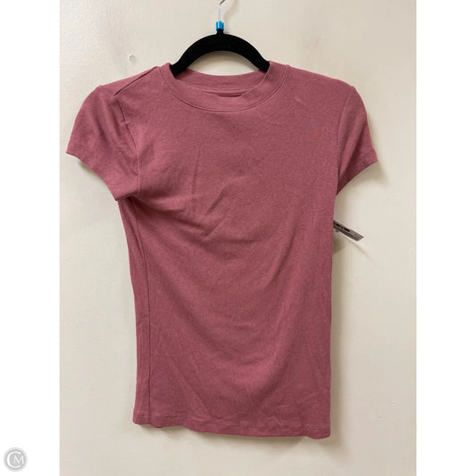 Top Short Sleeve Basic By A New Day In Pink, Size: Xs