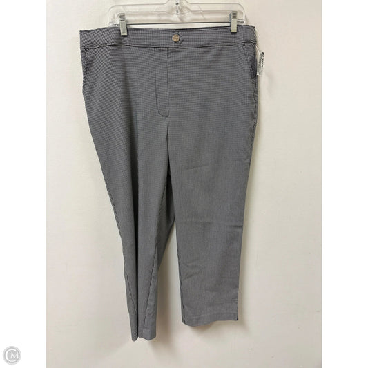 Pants Dress By Rafaella In Black & White, Size: 16