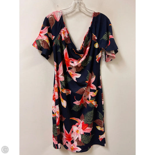 Dress Casual Midi By Shein In Floral Print, Size: 3x