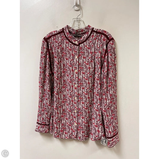 Blouse Long Sleeve By Style And Co Collection Women In Red, Size: M