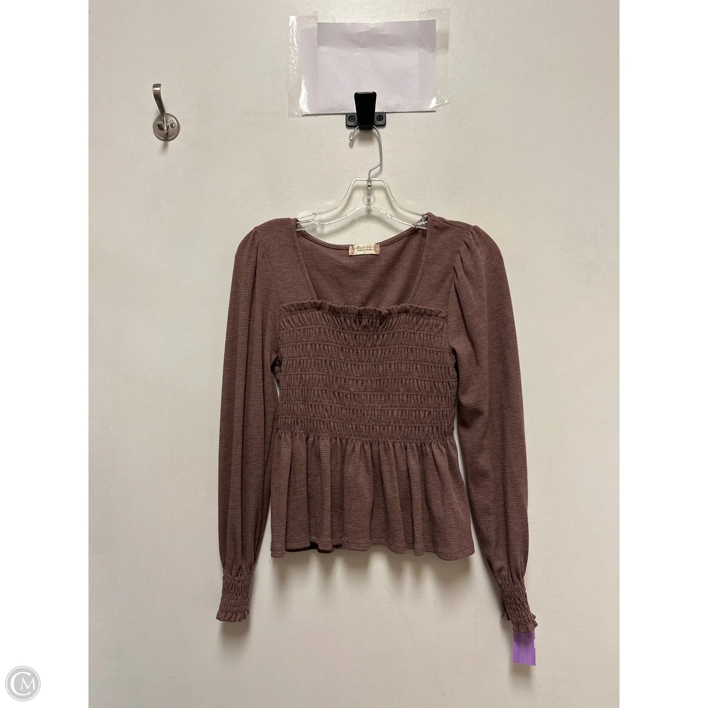 Top Long Sleeve By Altard State In Brown, Size: S