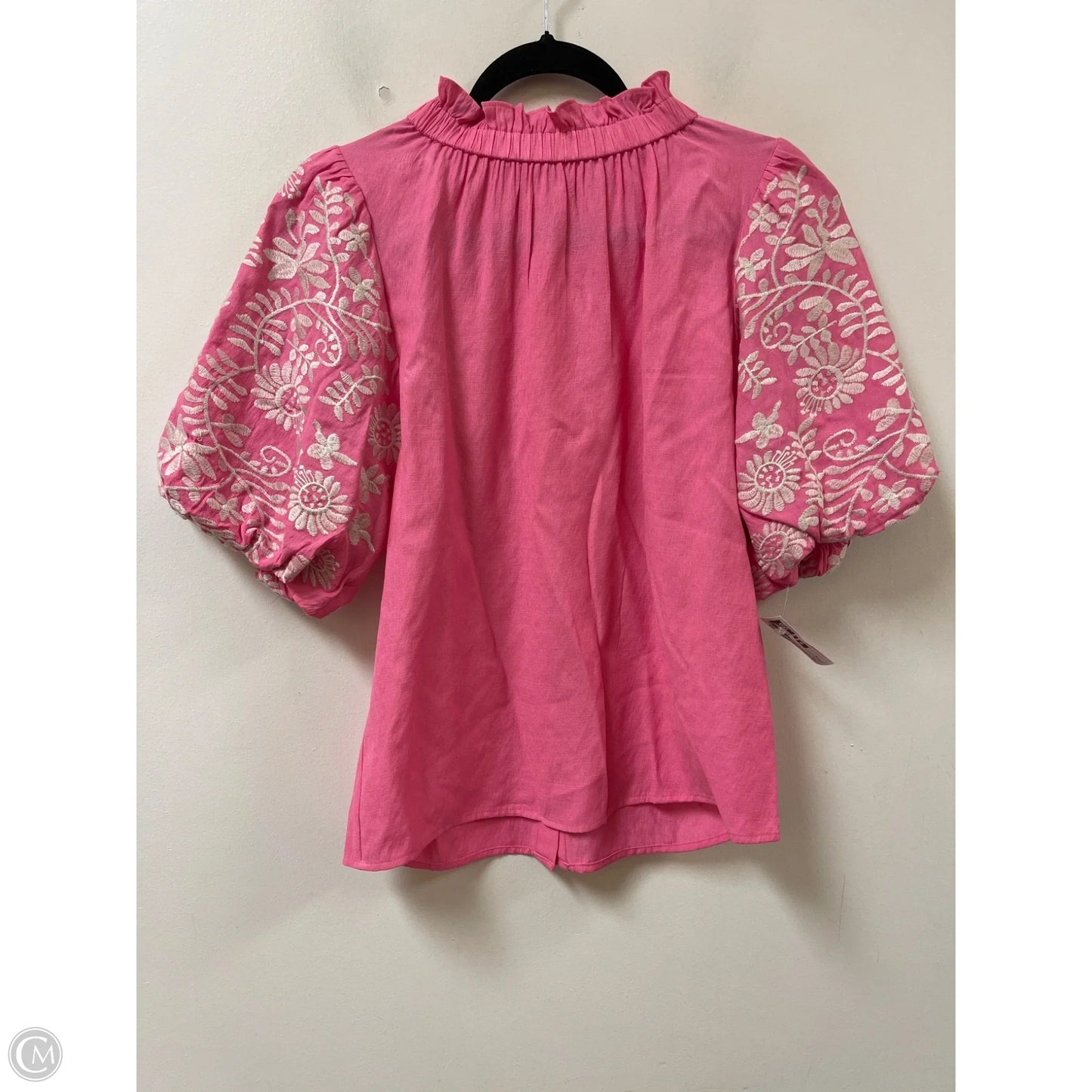 Top Short Sleeve By Thml In Pink, Size: S