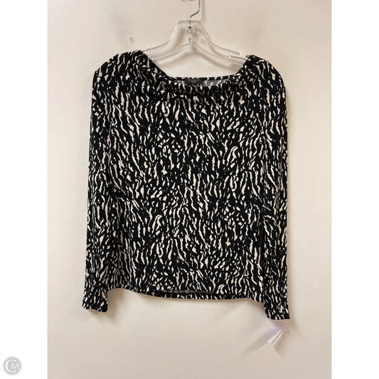 Top Long Sleeve By Ann Taylor In Black, Size: Xsp
