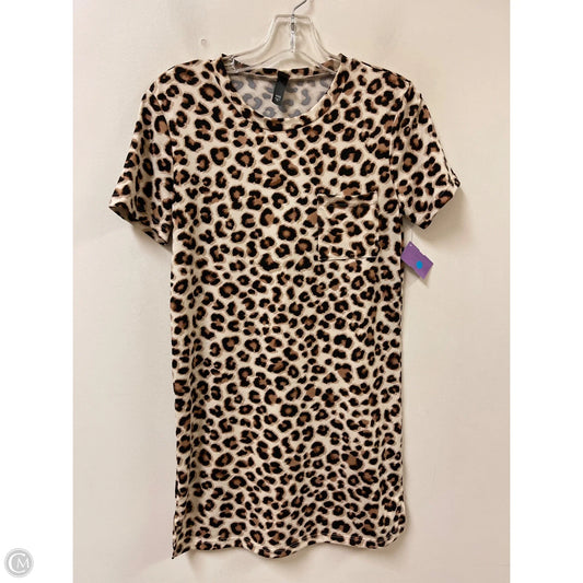 Dress Casual Short By Alya In Animal Print, Size: Xs