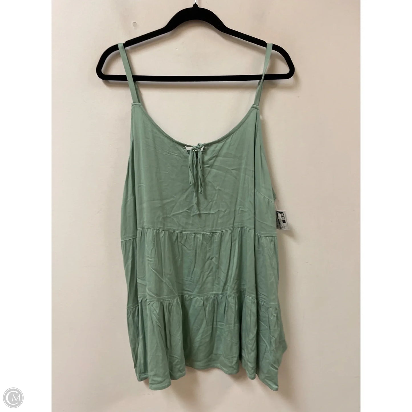 Top Sleeveless By Torrid In Green, Size: 2x