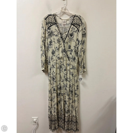 Dress Casual Maxi By Knox Rose In Cream, Size: 2x