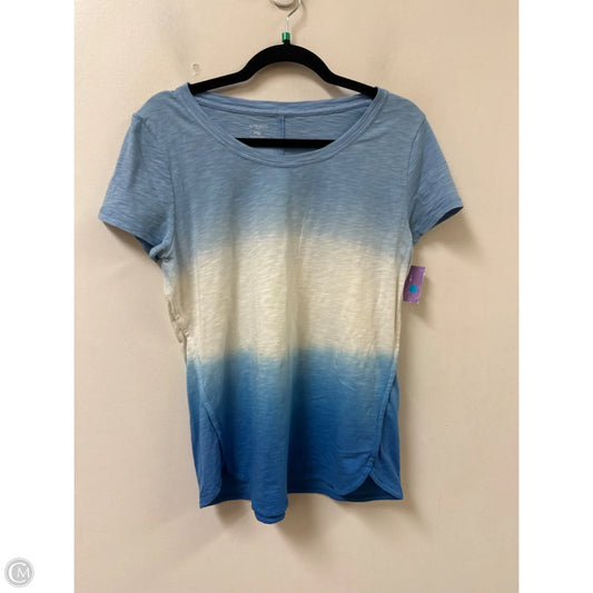 Top Short Sleeve By Talbots In Blue, Size: Mp
