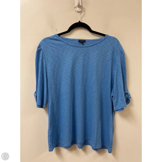 Top Short Sleeve By Talbots In Blue, Size: Xl