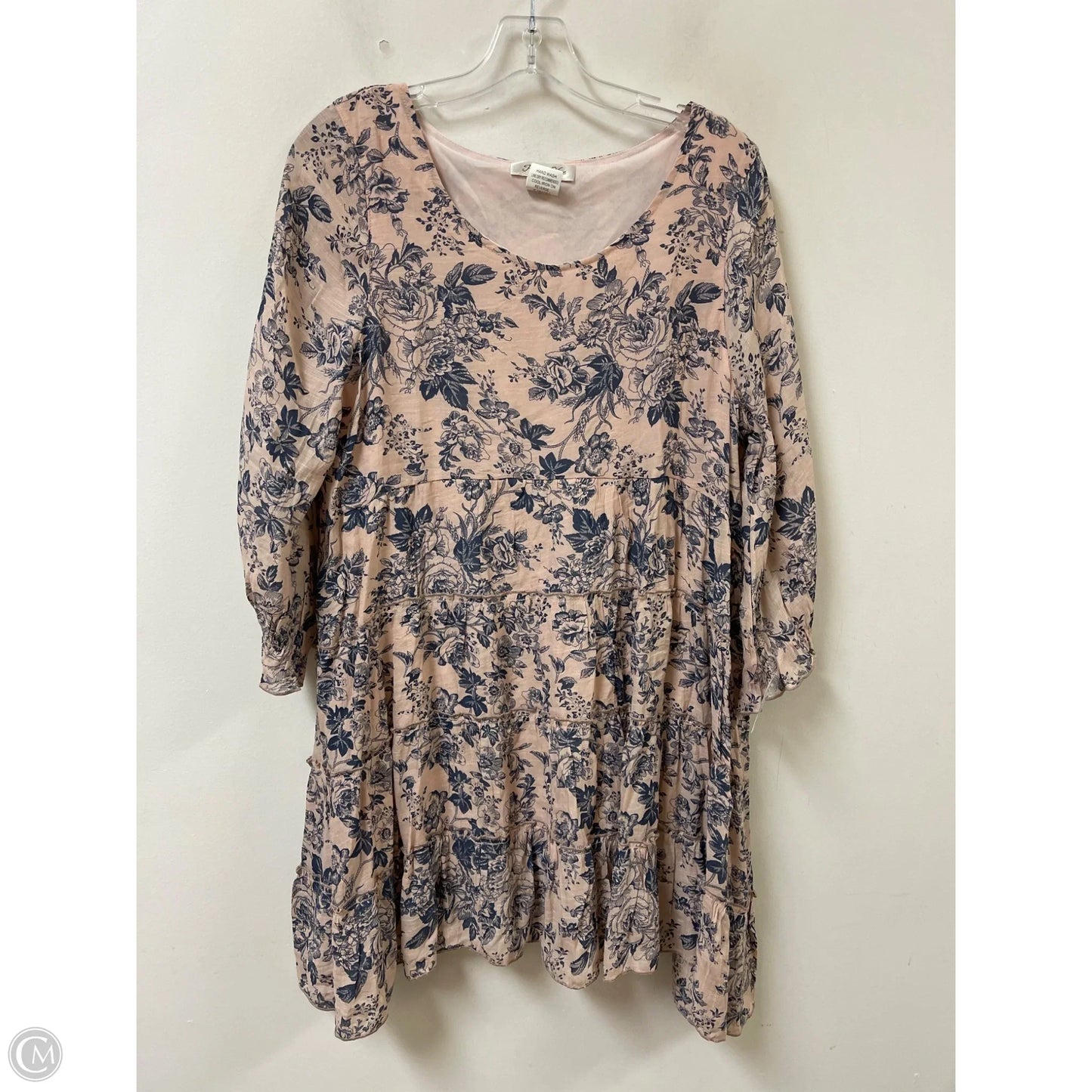Dress Casual Midi By Clothes Mentor In Blue & Pink, Size: M