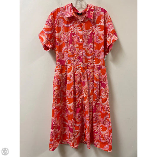Dress Casual Maxi By Talbots In Orange, Size: S