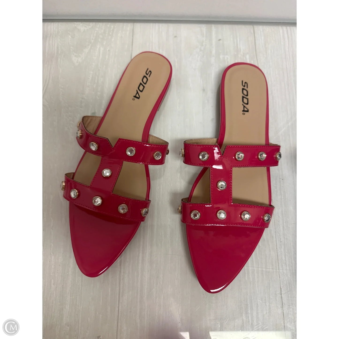 Shoes Flats By Soda In Pink, Size: 9