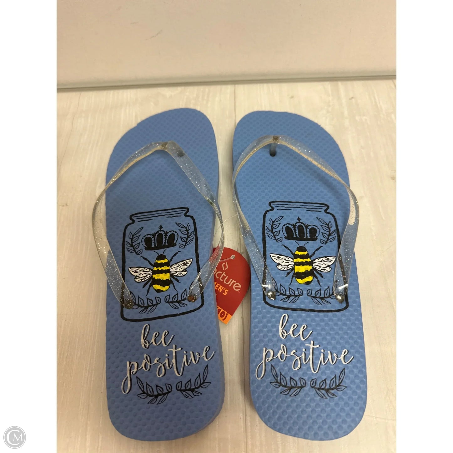 Sandals Flip Flops By Clothes Mentor In Blue, Size: 9