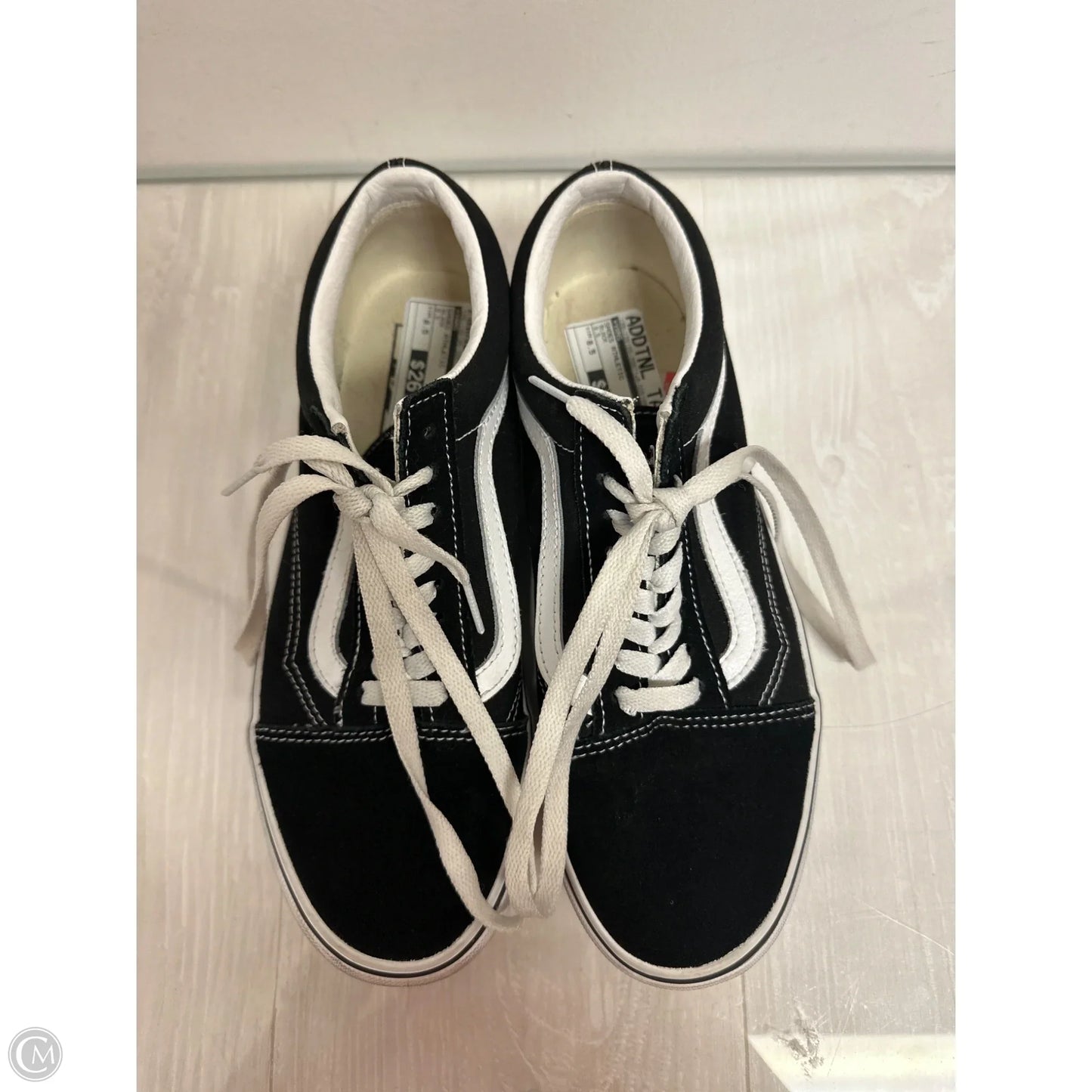 Shoes Athletic By Vans In Black, Size: 8.5