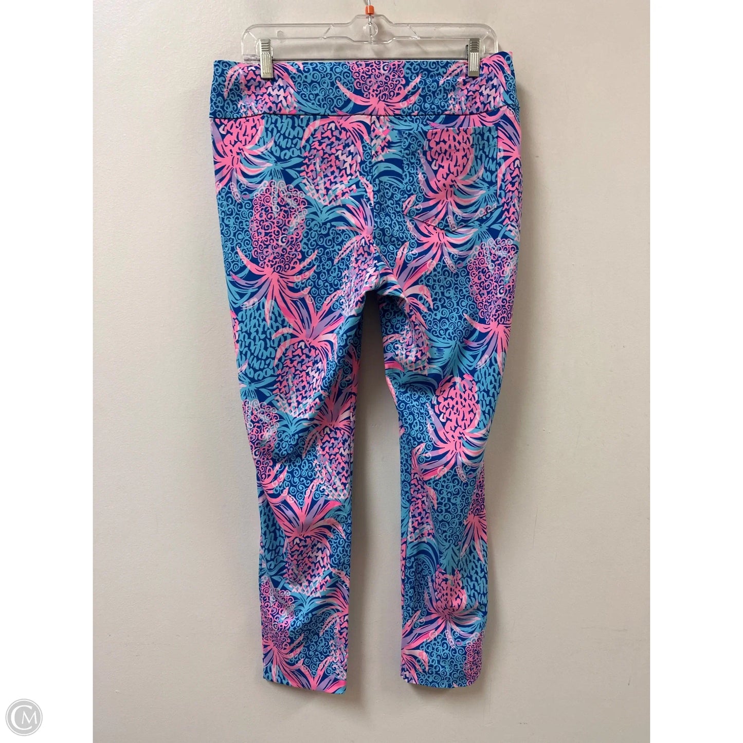 Pants Designer By Lilly Pulitzer In Blue & Pink, Size: 10