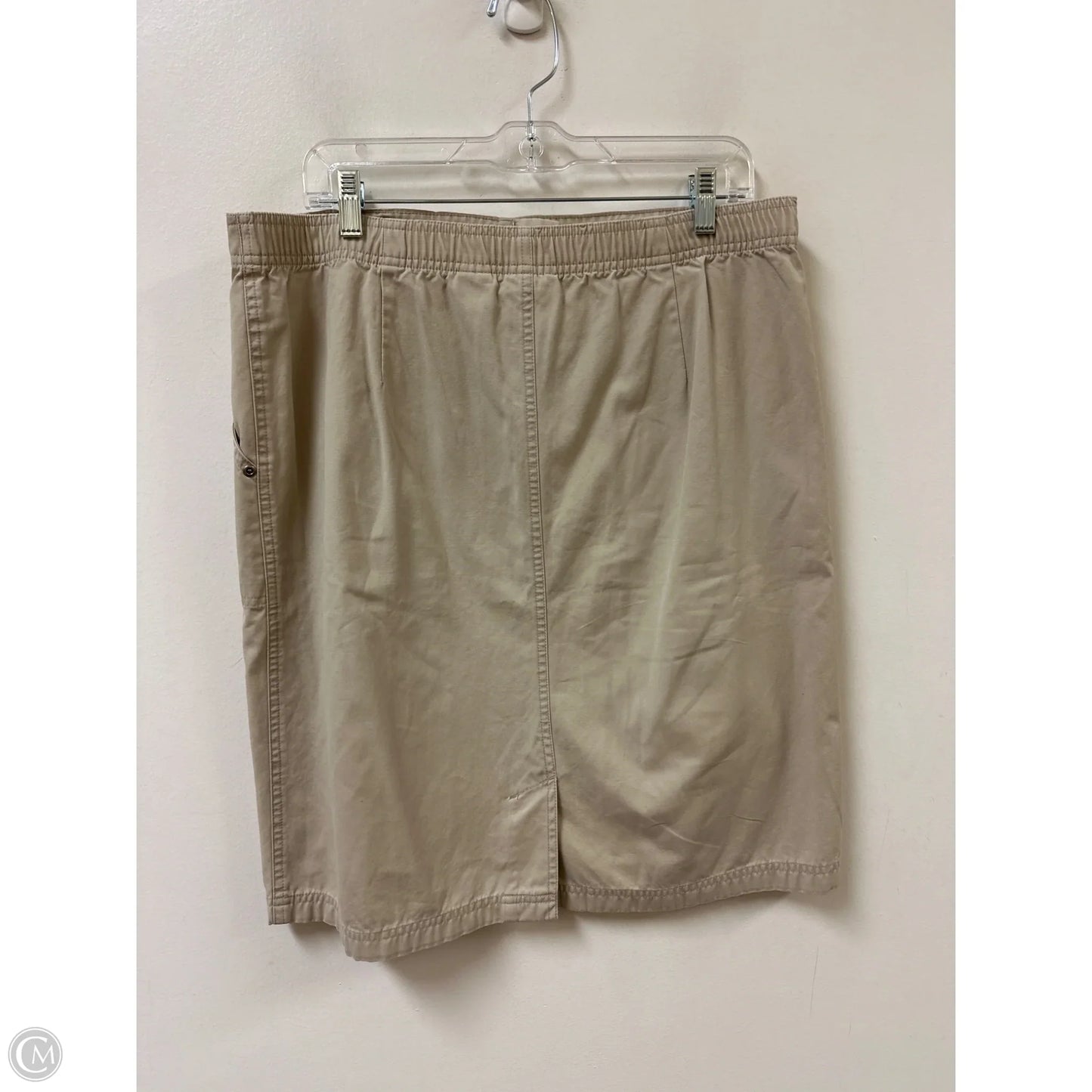 Skirt Midi By Classic Elements In Tan, Size: L