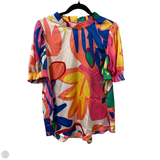 Top Short Sleeve By Jodifl In Multi-colored, Size: L
