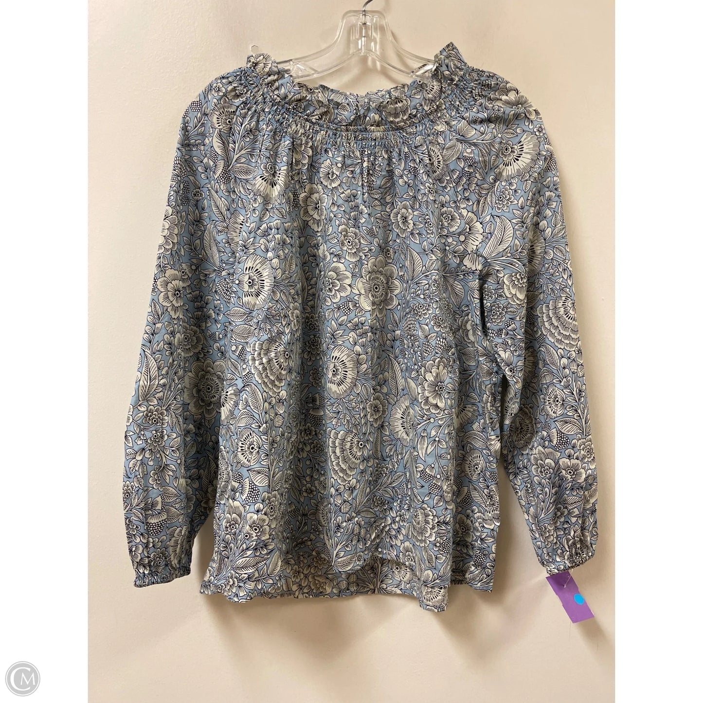 Top Long Sleeve By Talbots In Blue, Size: Lp