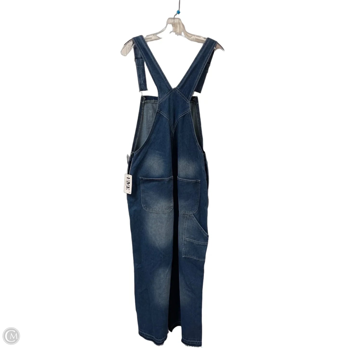 Overalls By Clothes Mentor In Blue Denim, Size: M