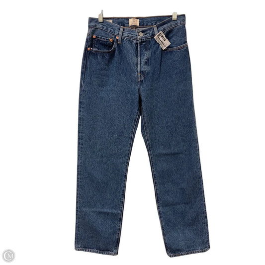 Jeans Straight By Levis In Blue Denim, Size: 2