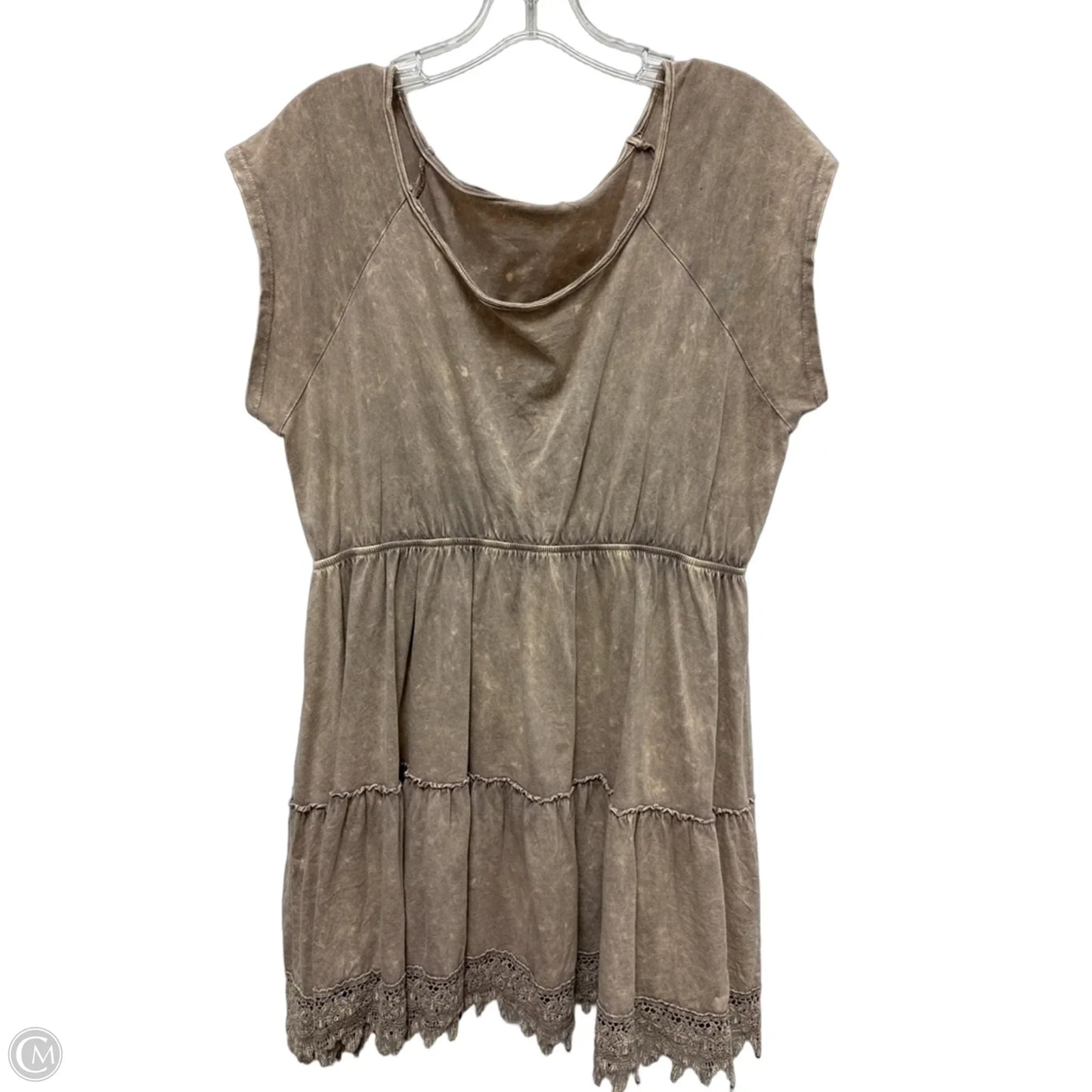 Dress Casual Short By Clothes Mentor In Brown, Size: L