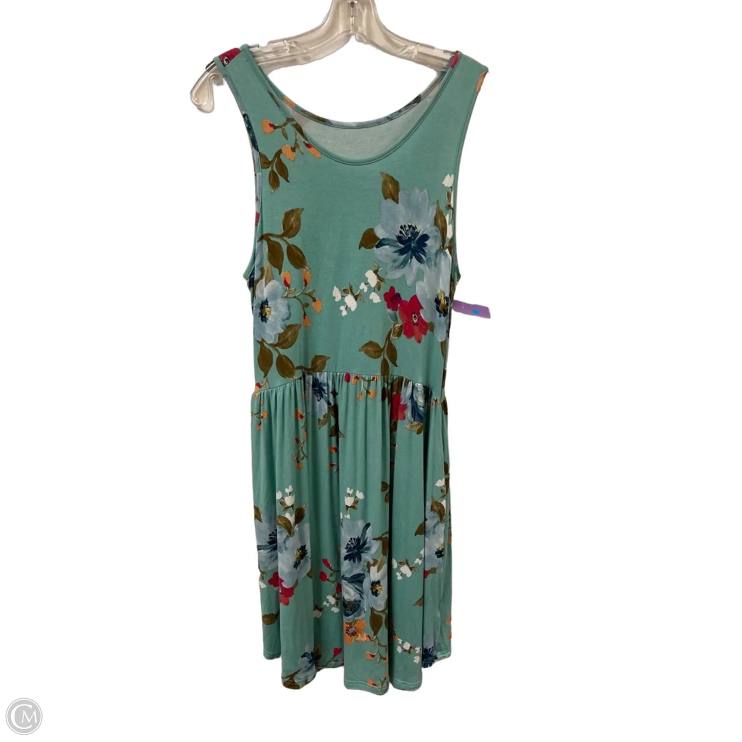 Dress Casual Midi By Clothes Mentor In Green, Size: L