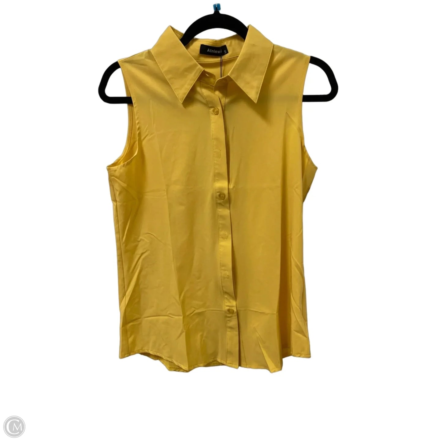 Top Sleeveless By Clothes Mentor In Yellow, Size: S
