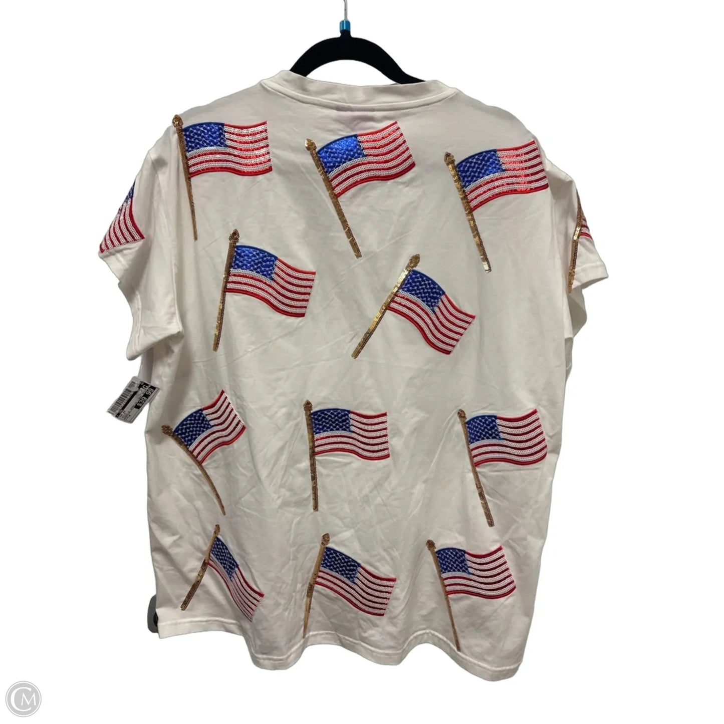 Top Short Sleeve By Cmc In White, Size: M