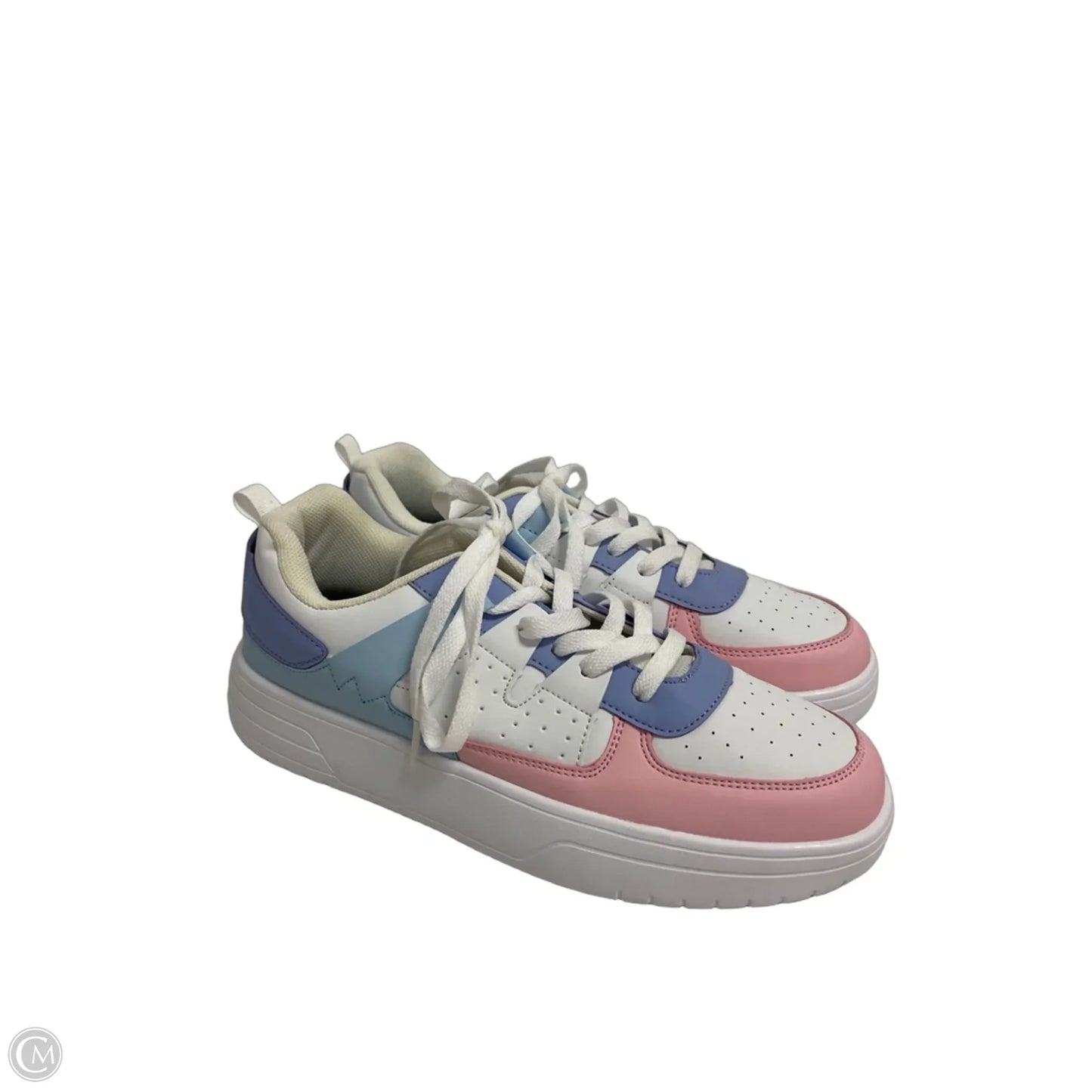 Shoes Athletic By Clothes Mentor In Pink & White, Size: 10.5