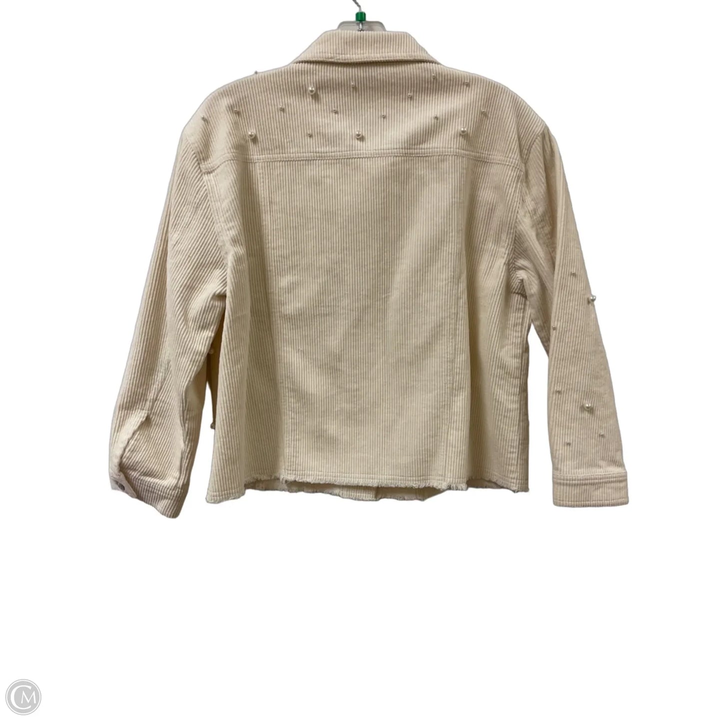 Blazer By Multiples In Cream, Size: Mp