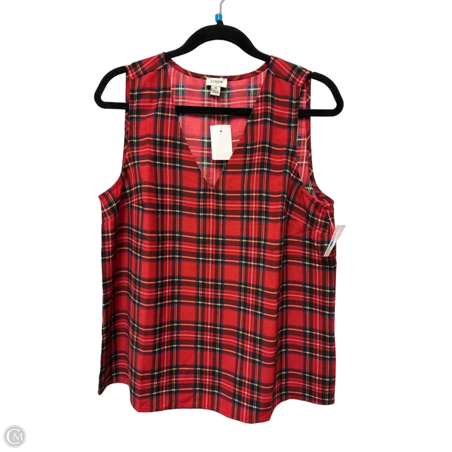 Top Sleeveless By J. Crew In Red, Size: M