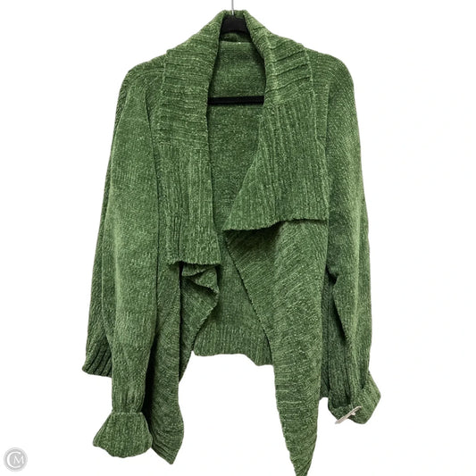 Sweater Cardigan By Clothes Mentor In Green, Size: Xl