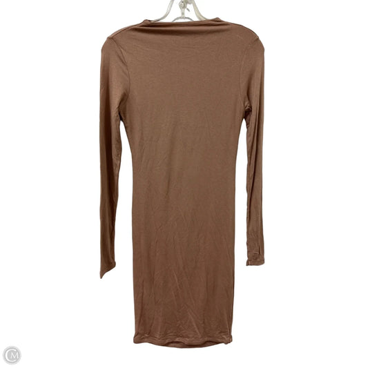 Dress Casual Short By Nakedwardrobe In Tan, Size: M