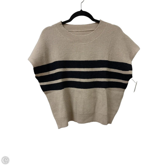 Sweater Short Sleeve By Clothes Mentor In Tan, Size: Xl