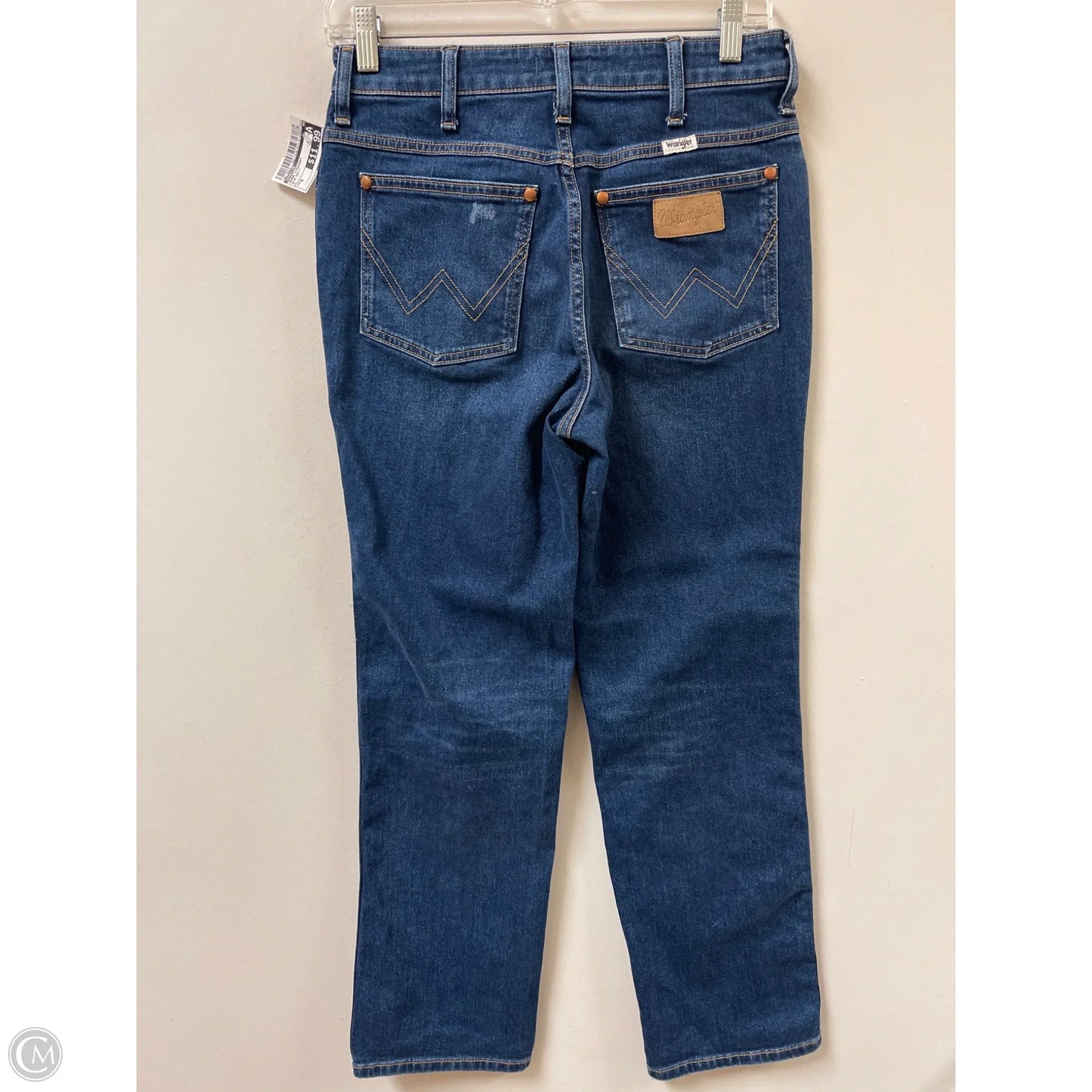 Jeans Straight By Wrangler In Blue Denim, Size: 6