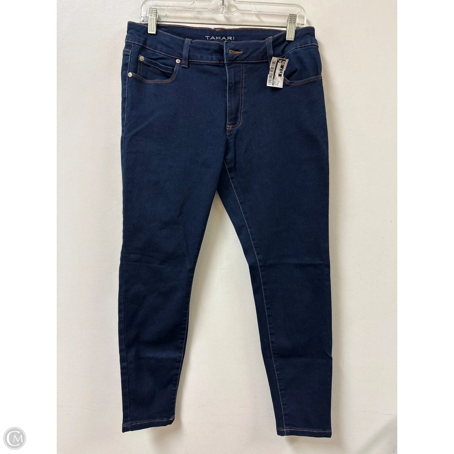Jeans Skinny By Tahari In Blue Denim, Size: 12