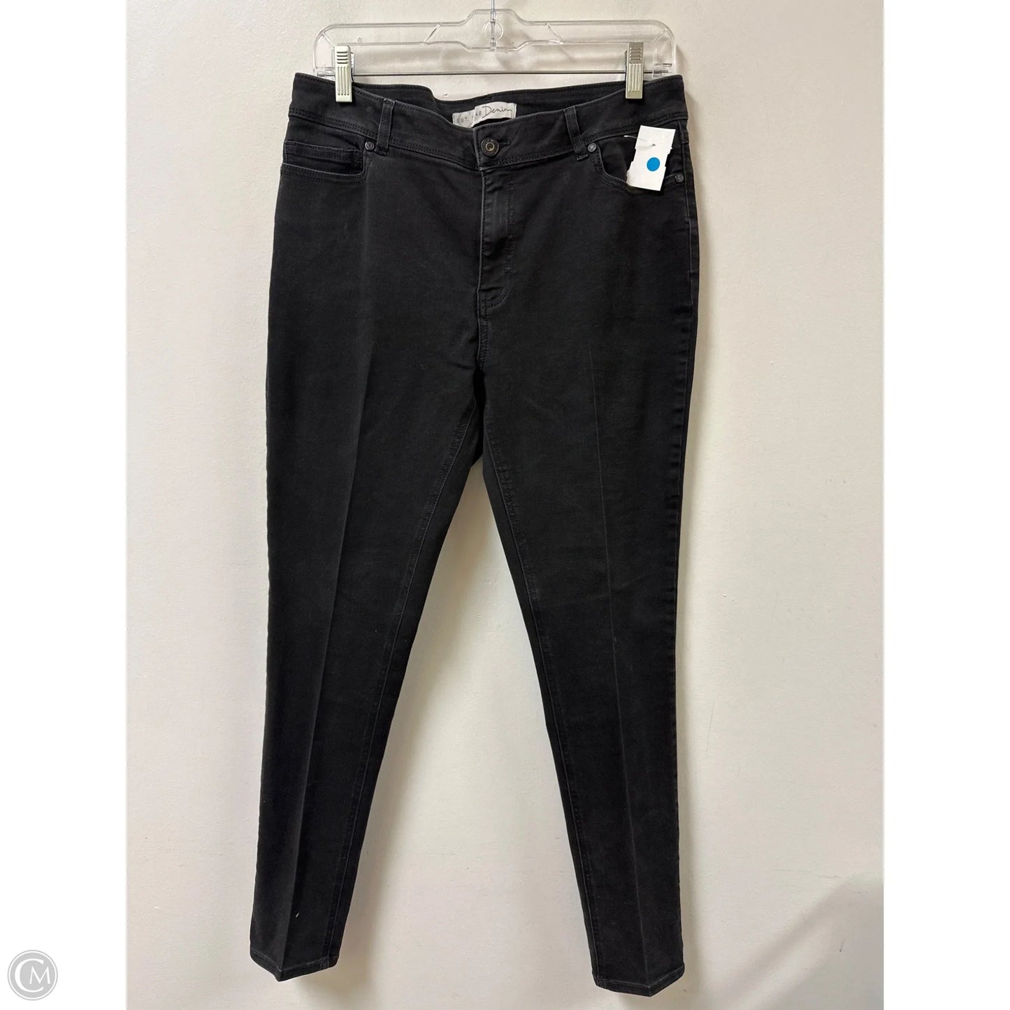 Jeans Skinny By Cato In Black Denim, Size: 14