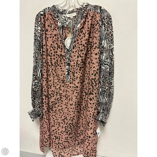 Dress Casual Short By Umgee In Animal Print, Size: Xl